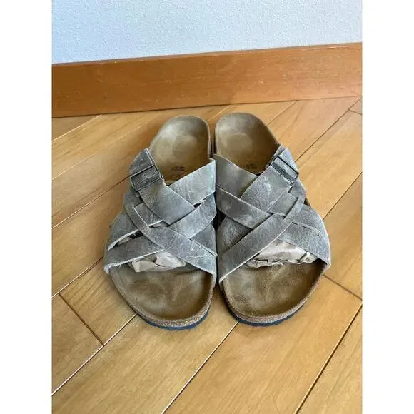 Birkenstock Lugano Suede Soft Footbed Sandals - Men’s Size 45 (12)